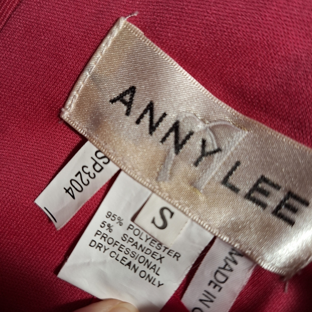 Anny Lee Fuschia Satin Dress - Picture 6 of 6